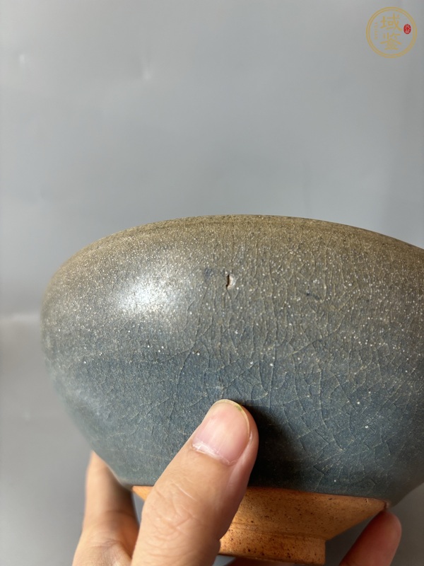 古玩陶瓷鈞窯青釉大碗真品鑒賞圖