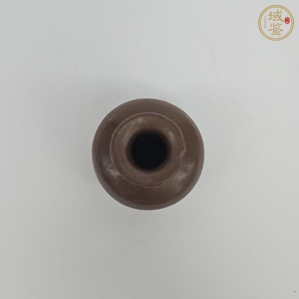 古玩陶瓷紫金釉/醬釉小罐真品鑒賞圖
