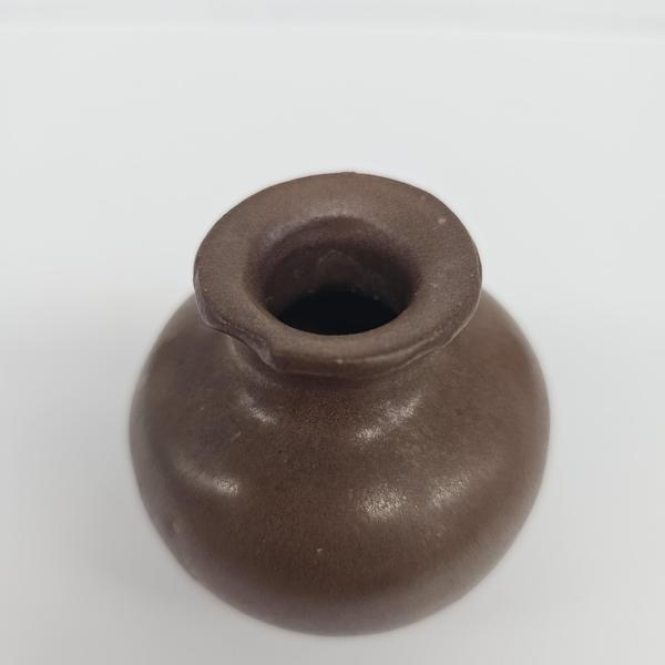 古玩陶瓷紫金釉/醬釉小罐拍賣，當前價格600元