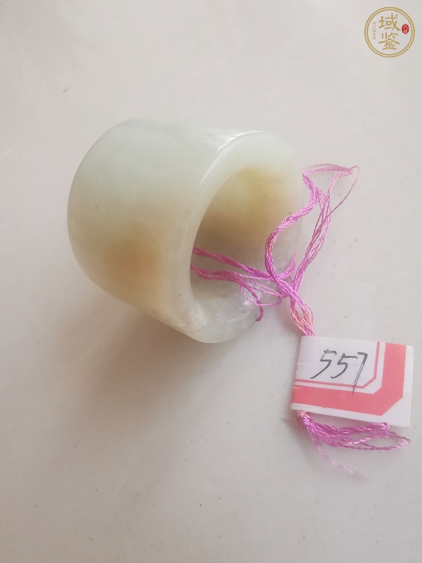 古玩玉器和田玉扳指真品鑒賞圖