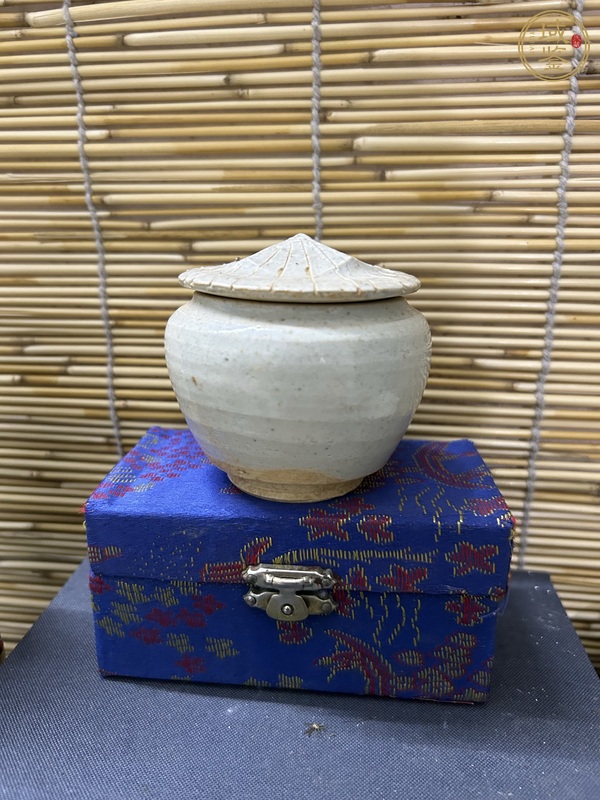 古玩陶瓷青白釉蓋罐真品鑒賞圖