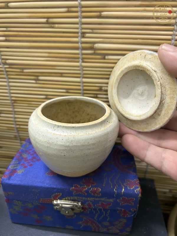 古玩陶瓷青白釉蓋罐真品鑒賞圖
