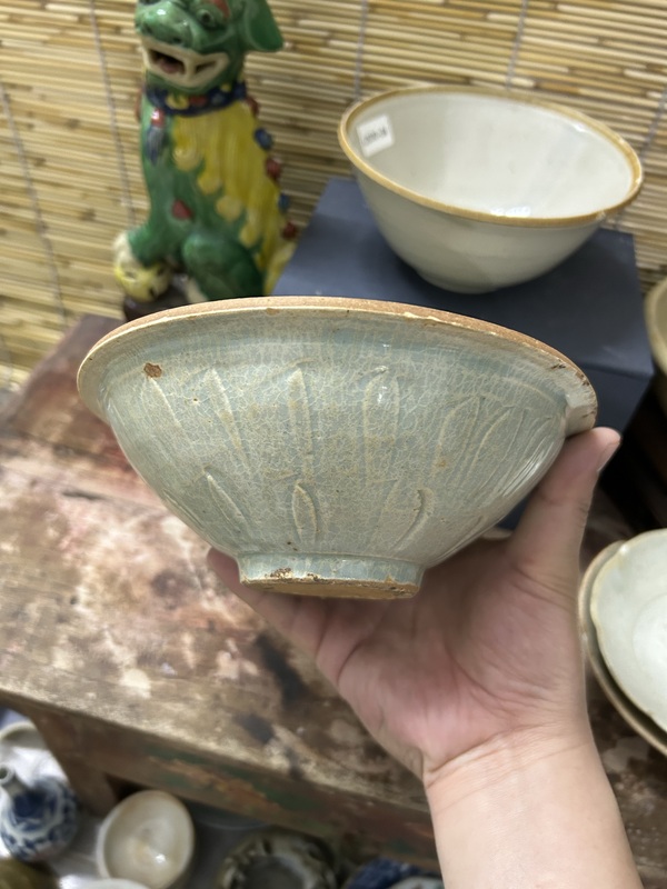 古玩陶瓷宋代刻花碗拍賣，當前價格600元