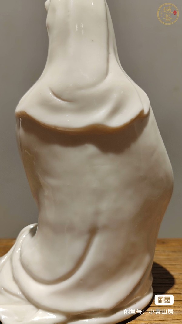 古玩陶瓷德化窯觀音塑像真品鑒賞圖