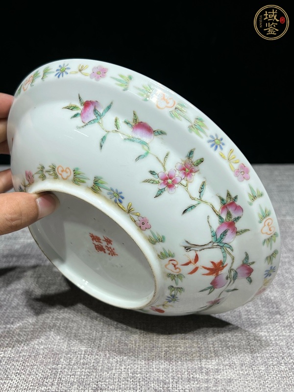 古玩陶瓷粉彩盤真品鑒賞圖