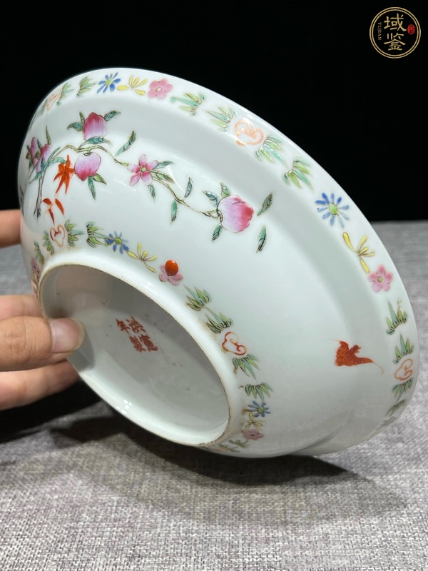 古玩陶瓷粉彩盤真品鑒賞圖