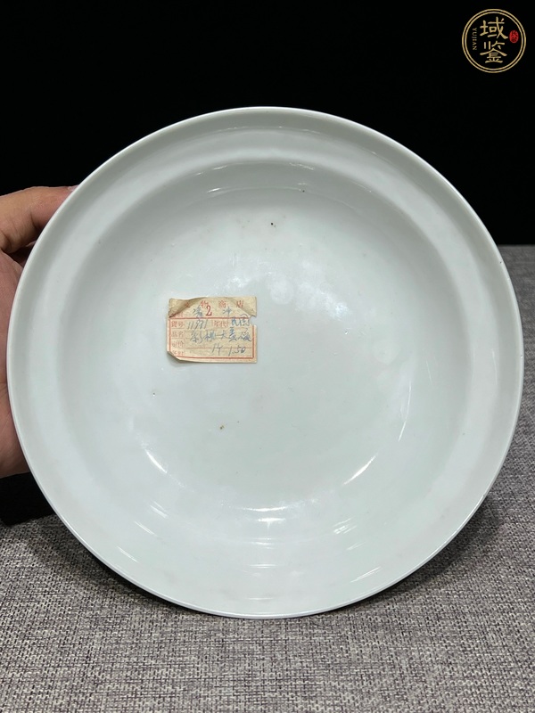 古玩陶瓷粉彩盤真品鑒賞圖