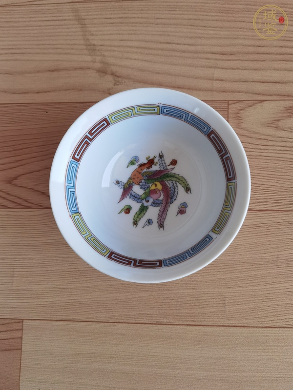 古玩陶瓷龍鳳紋杯真品鑒賞圖