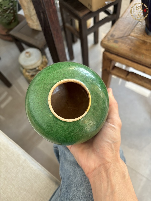 古玩綠哥釉罐真品鑒賞圖