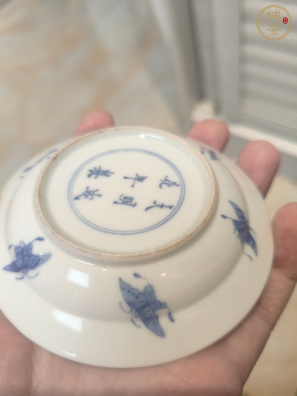 古玩陶瓷青花侍女盤真品鑒賞圖