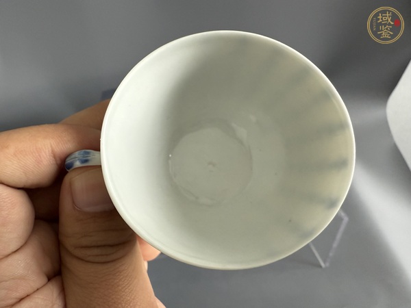 古玩陶瓷青花詩文杯真品鑒賞圖