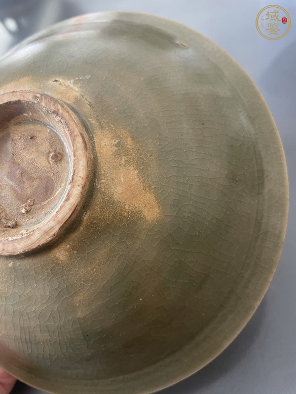 古玩陶瓷耀州窯分組花卉紋盤真品鑒賞圖