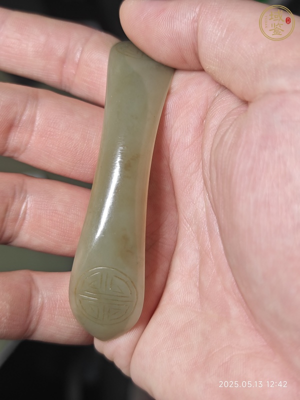 古玩玉器和田玉發(fā)簪真品鑒賞圖