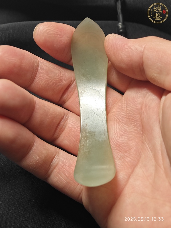 古玩玉器和田玉發(fā)簪真品鑒賞圖