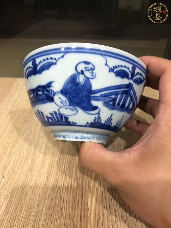 古玩陶瓷青花庭院嬰戲圖真品鑒賞圖
