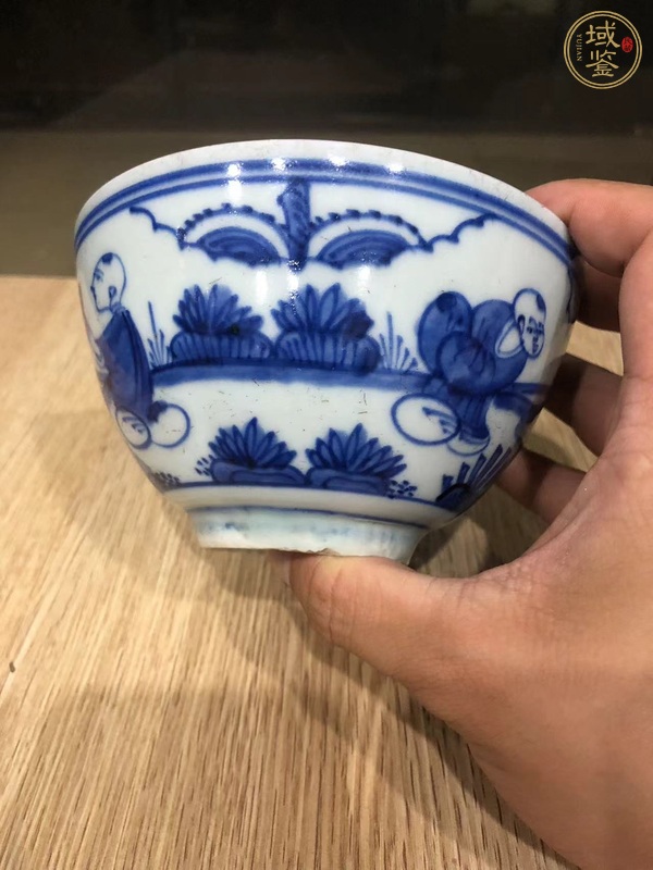 古玩陶瓷青花庭院嬰戲圖真品鑒賞圖