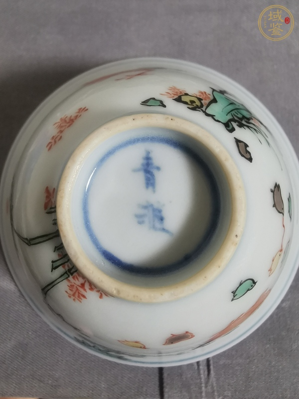 古玩陶瓷大雞圖杯真品鑒賞圖