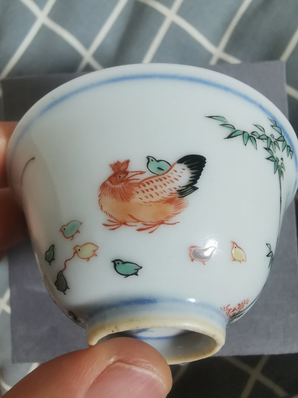 古玩陶瓷大雞圖杯拍賣，當前價格16800元