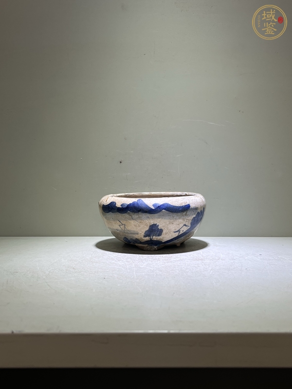 古玩青花香爐真品鑒賞圖