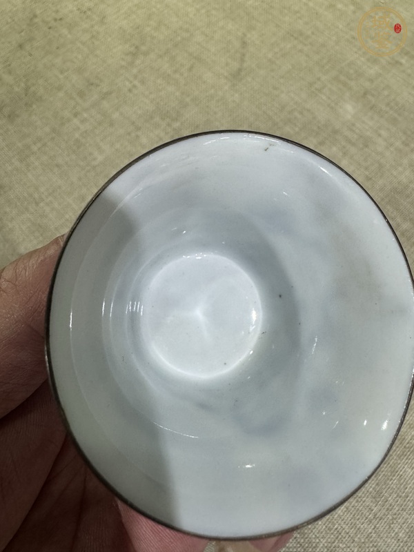 古玩陶瓷晚清人物故事杯真品鑒賞圖