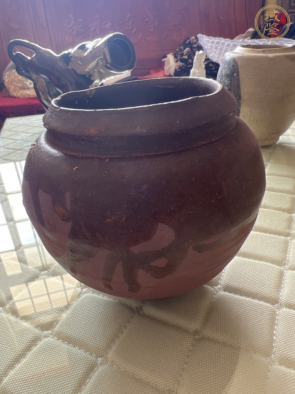 古玩陶瓷醬釉罐真品鑒賞圖
