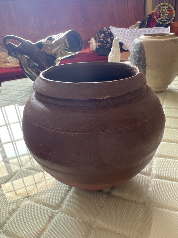古玩陶瓷醬釉罐真品鑒賞圖