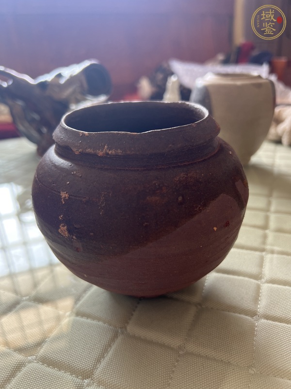 古玩陶瓷醬釉罐真品鑒賞圖