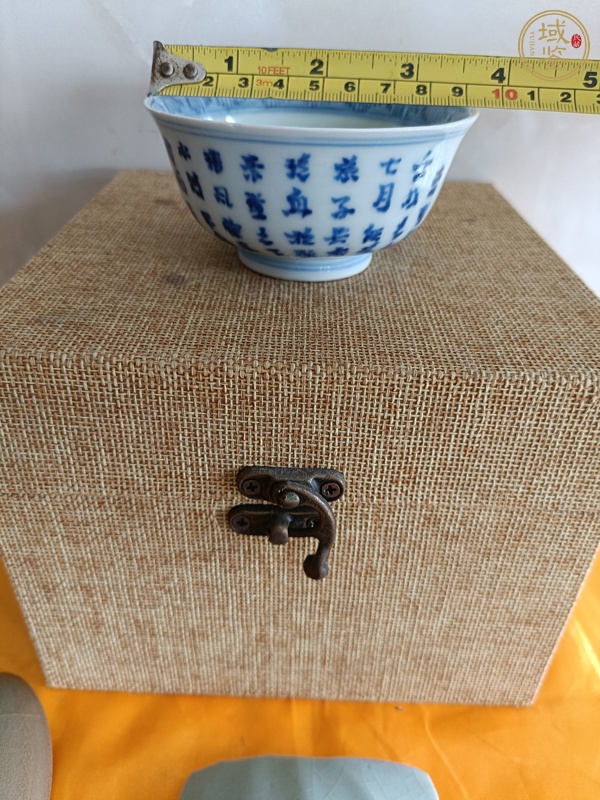 古玩陶瓷民國青花杯真品鑒賞圖