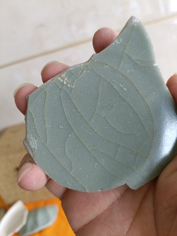古玩陶瓷南宋龍泉官窯大片整底標(biāo)本拍賣，當(dāng)前價(jià)格666元