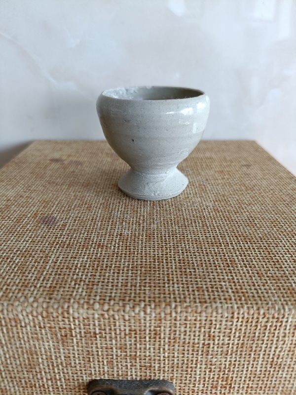 古玩陶瓷宋代晚期青白釉高足杯拍賣，當(dāng)前價格369元