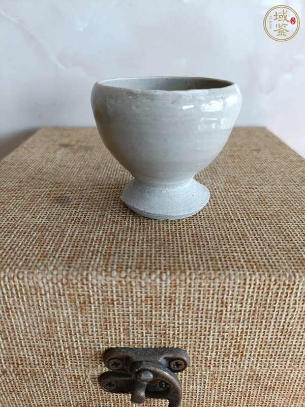 古玩陶瓷青白釉高足杯真品鑒賞圖