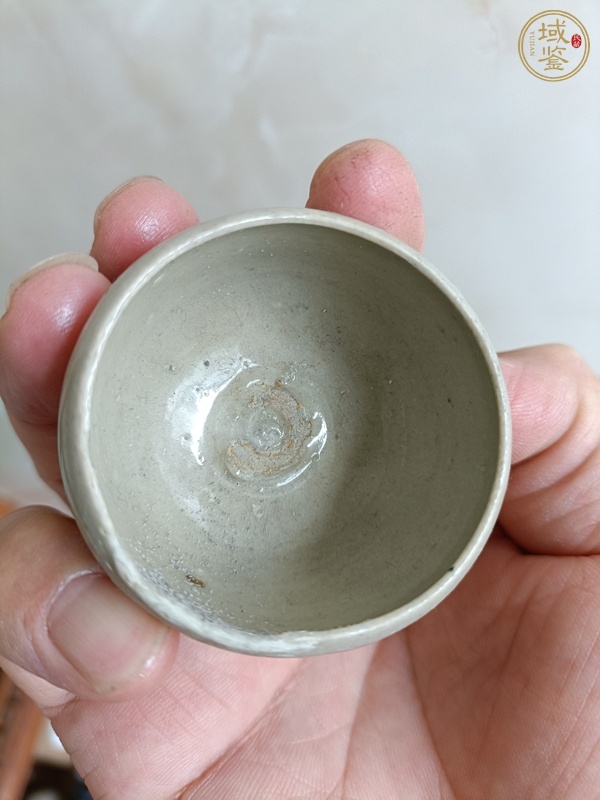 古玩陶瓷青白釉高足杯真品鑒賞圖