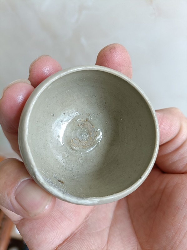古玩陶瓷宋代晚期青白釉高足杯拍賣，當(dāng)前價格369元