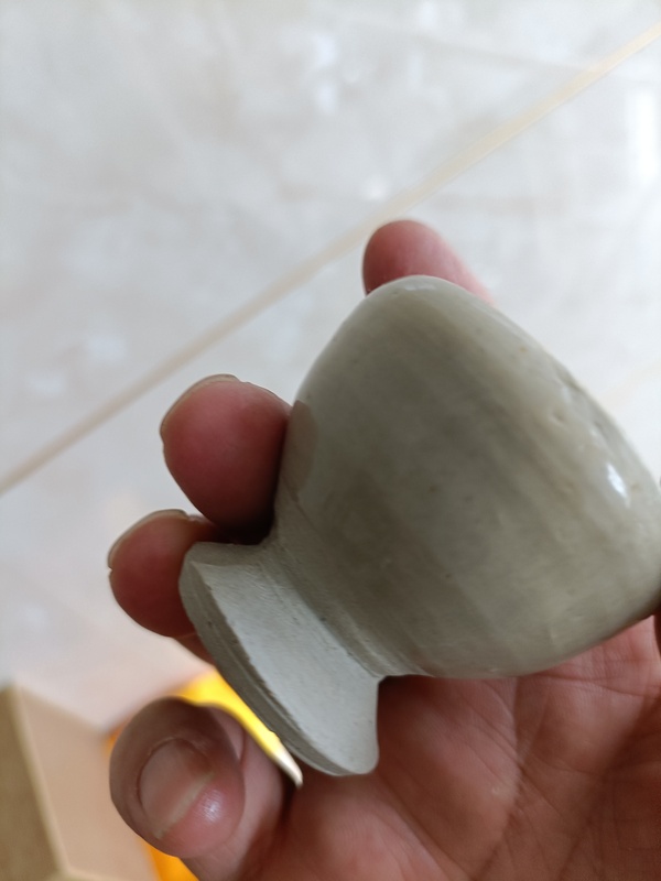 古玩陶瓷宋代晚期青白釉高足杯拍賣，當(dāng)前價格369元