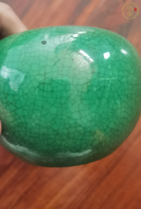 古玩陶瓷綠哥釉水洗真品鑒賞圖