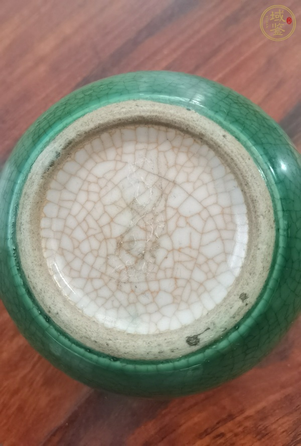 古玩陶瓷綠哥釉水洗真品鑒賞圖