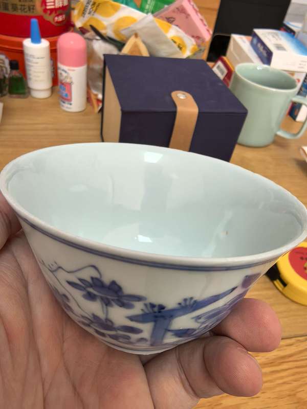 古玩陶瓷明嘉靖青花杯拍賣,當前價格6980元