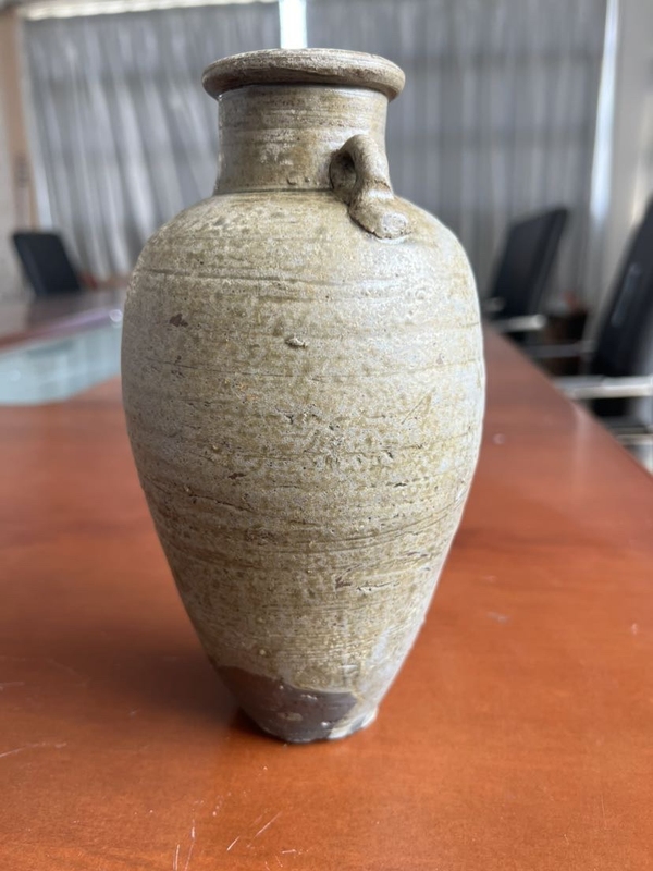古玩陶瓷北宋越窯青瓷雙系罐拍賣，當前價格598元