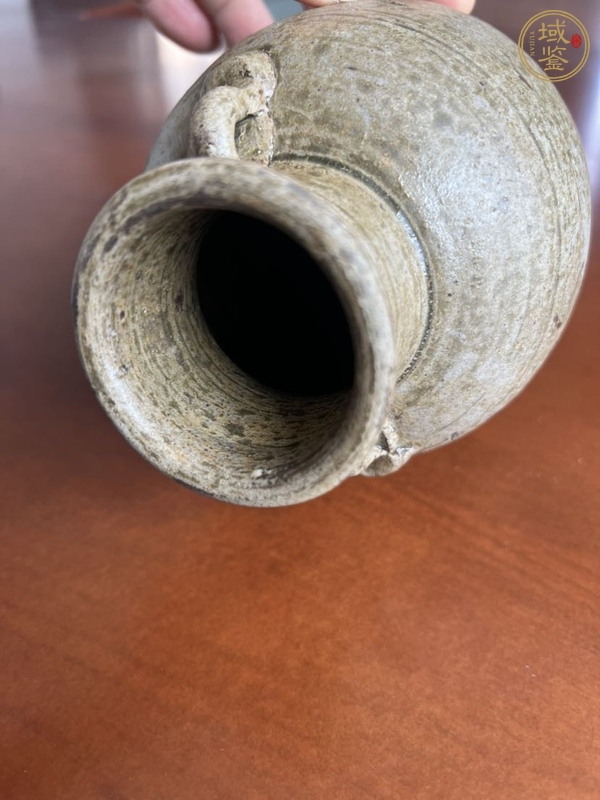 古玩陶瓷越窯青瓷雙系罐真品鑒賞圖
