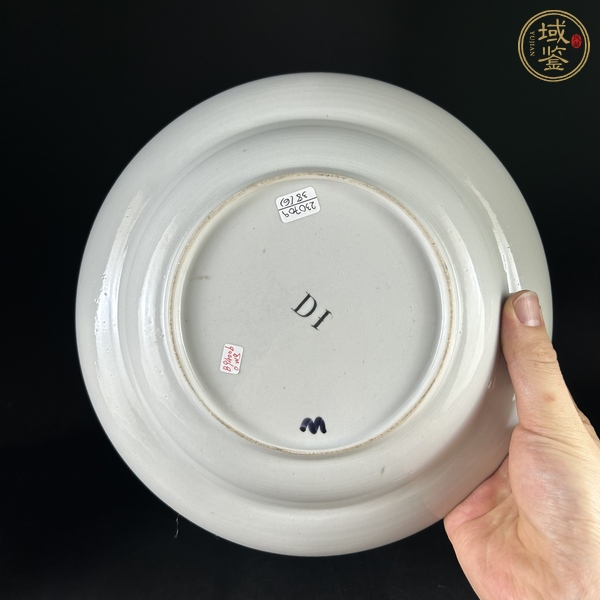古玩廣彩盤真品鑒賞圖