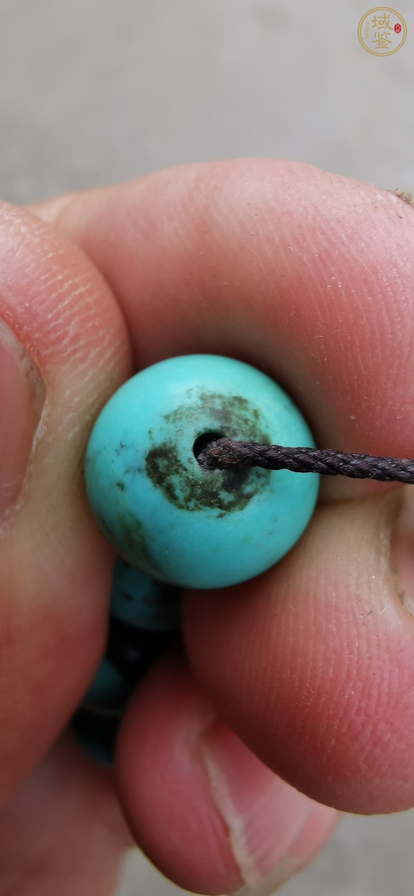 古玩玉器優(yōu)化綠松石珠真品鑒賞圖