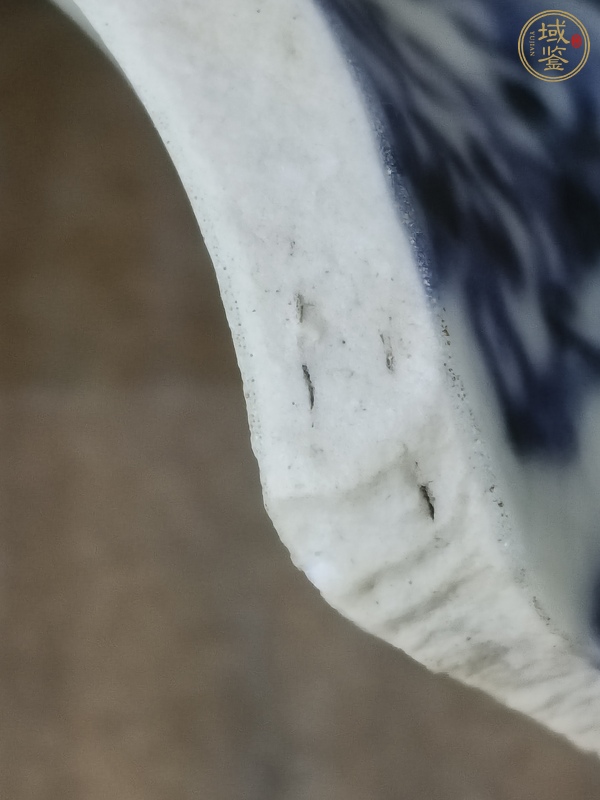 古玩陶瓷青花海水龍紋瓷片真品鑒賞圖