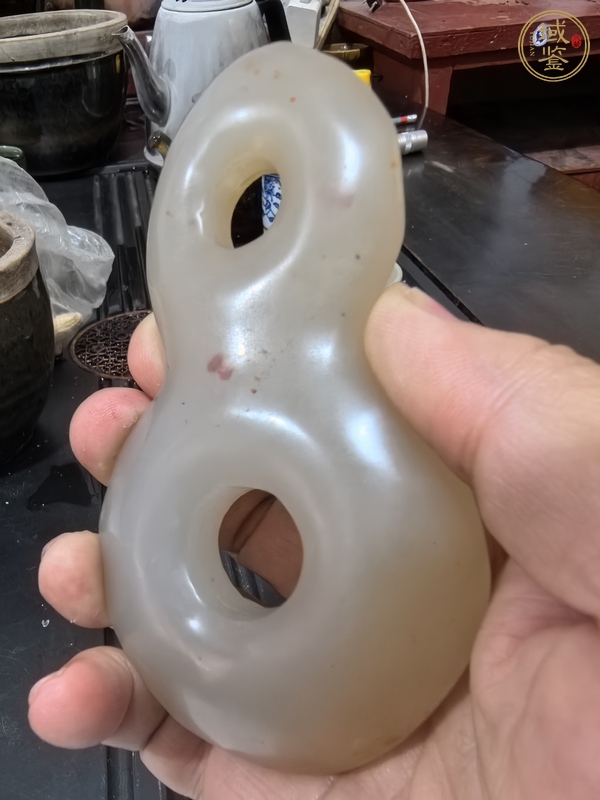 古玩玉器做舊仿古“雙聯(lián)玉璧”真品鑒賞圖