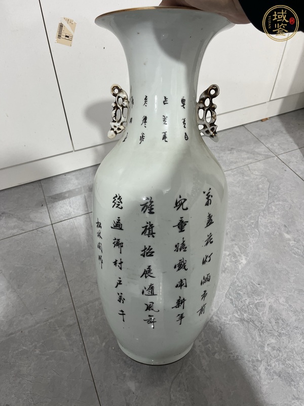 古玩陶瓷民國彩繪嬰戲圖大瓶真品鑒賞圖