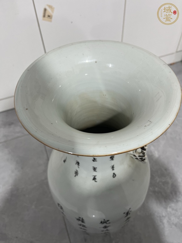 古玩陶瓷民國彩繪嬰戲圖大瓶真品鑒賞圖