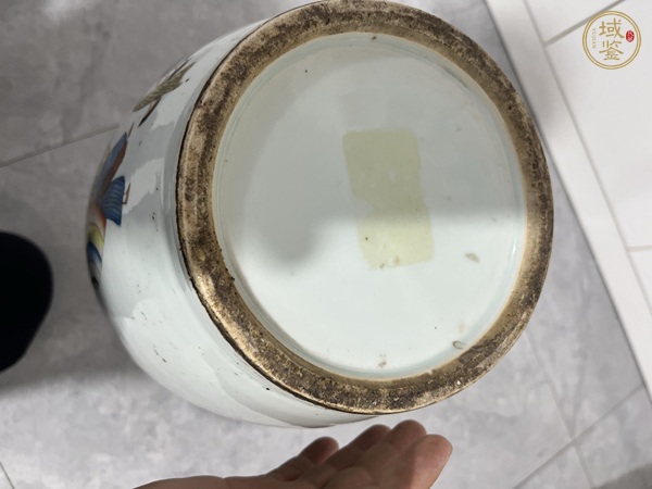 古玩陶瓷民國彩繪嬰戲圖大瓶真品鑒賞圖