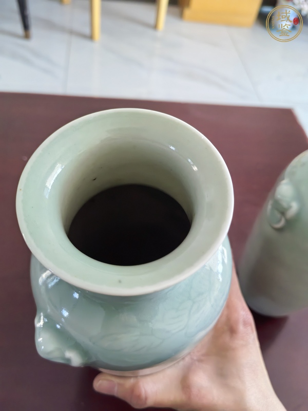 古玩陶瓷青釉瓶真品鑒賞圖