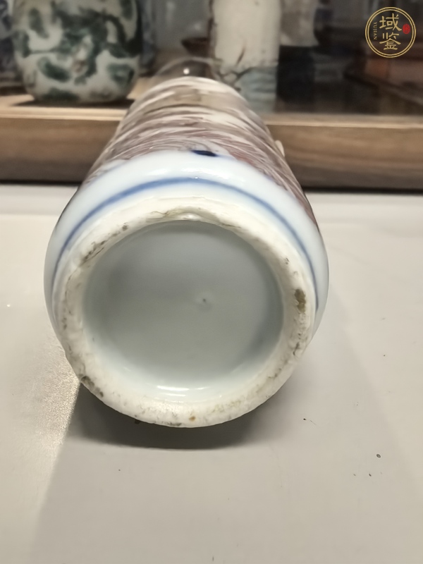 古玩陶瓷釉里紅趕珠龍紋鼻煙壺真品鑒賞圖