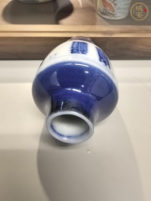 古玩陶瓷祭蘭福壽紋鼻煙壺真品鑒賞圖