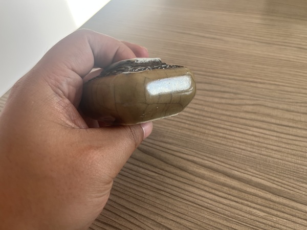 古玩陶瓷清中期黃哥釉水盂拍賣，當前價格2388元